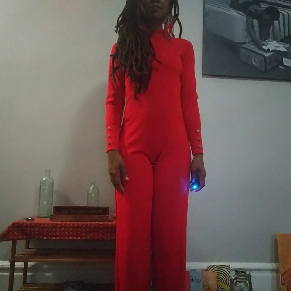 Newport News Red Jumpsuit